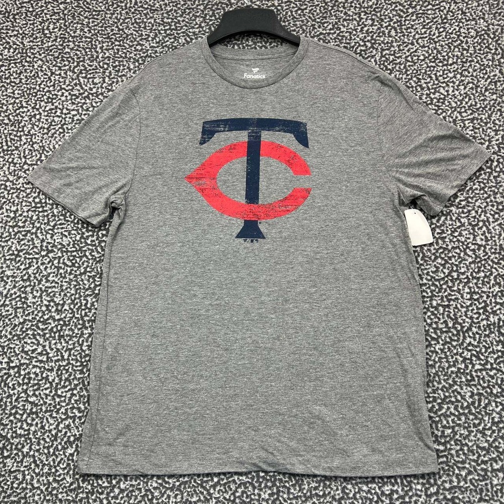 Minnesota Twins Donaldson #24 Shirt Men Large Gray Fanatics Short‎ Sleeve New L